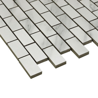CARRARA ESSENCE 1X2 MOSAIC MATTE Tile & Stone by Anthology Tile