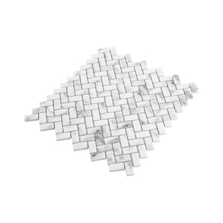 CARRARA HERRINGBONE Tile & Stone by Anthology Tile