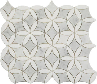 Carrara + Thassos Flora by Happy Floors