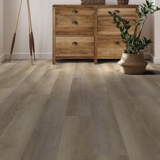 Castle Oak, Cinder 20mil 18"x18" Vinyl by Tarkett Home
