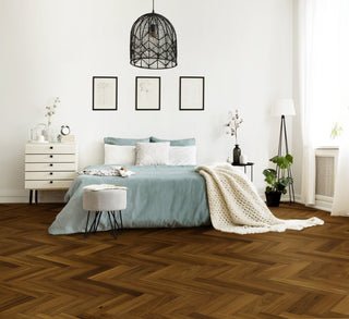 Cayenne Herringbone Engineered Hardwood by Bravada Hardwood
