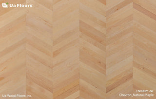 Chevron_Natural Maple Engineered Hardwood by UA Floors