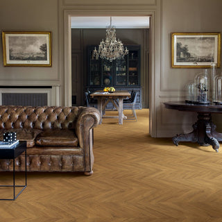 Chevron oak brown Waterproof Laminate by Quickstep