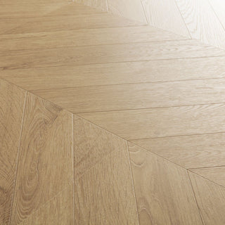 Chevron oak medium Waterproof Laminate by Quickstep