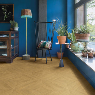 Chevron oak natural Waterproof Laminate by Quickstep