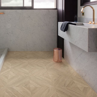 Chevron oak taupe Waterproof Laminate by Quickstep