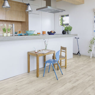 Concrete wood light grey Waterproof Laminate by Quickstep