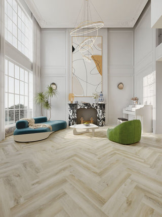 Crater Herringbone spc by SLCC Flooring