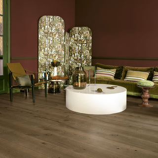 Dark chocolate oak extra matt oiled Engineered Hardwood by Quickstep
