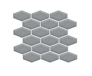 Dark Glossy Elongated Hexagon 11x10.5 by Happy Floors