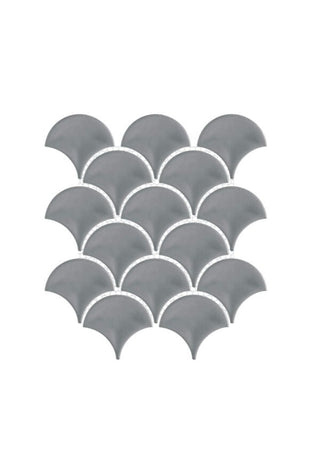 Dark Glossy Fan 3x3 (10.5x10 Sheet) by Happy Floors