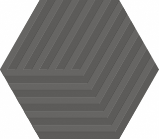 Dark Hexagon Cube 5x6 by Happy Floors