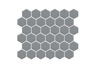 Dark Satin Matte Hexagon 12.5x11 by Happy Floors