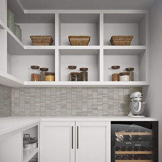 Demure Gray Linear Hexagon Tile & Stone by American Olean