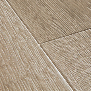 Desert oak brushed grey Waterproof Laminate by Quickstep