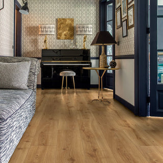 Desert oak warm natural Waterproof Laminate by Quickstep