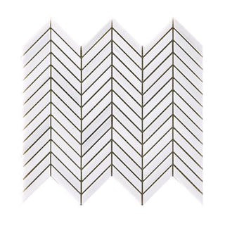 Dolomite Chevron by Happy Floors