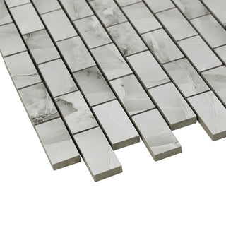 DUSKY ONYX 1X2 MOSAIC MATTE Tile & Stone by Anthology Tile