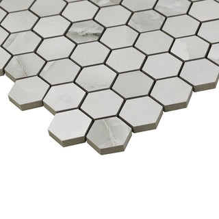 DUSKY ONYX HEXAGON MOSAIC MATTE Tile & Stone by Anthology Tile