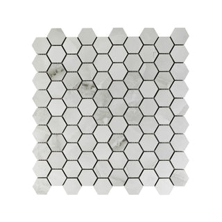 DUSKY ONYX HEXAGON MOSAIC MATTE Tile & Stone by Anthology Tile