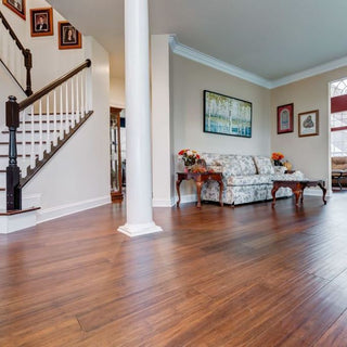 Engineered Bamboo, Roasted Bark Engineered Hardwood by Tesoro Woods