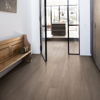 Estate oak warm grey Waterproof Laminate by Quickstep