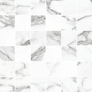 Eternal Matte Mosaic - White Tile & Stone by Stanton