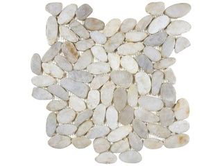 Fiji Cream Flat Pebble Tile & Stone by Anatolia Tile