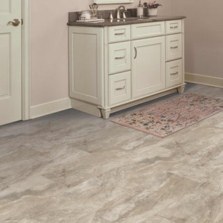 Fleury Travertine, Verona 12”x24” Vinyl by Tarkett Home
