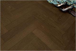 French Oak, Aimee Herringbone Engineered Hardwood by Tesoro Woods