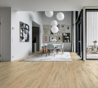 Frosted Oat Strip Engineered Hardwood by Kahrs