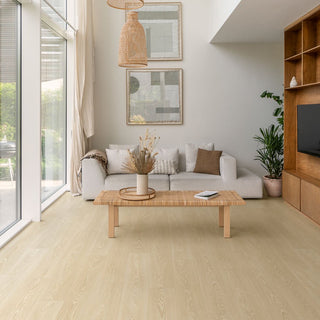 Frosty beige oak Waterproof Laminate by Quickstep