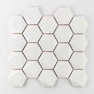 Futura in White Tile & Stone by Paradiso