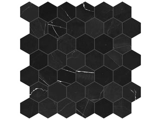 Galaxia Nero Hexagon 2" Tile & Stone by Anatolia Tile