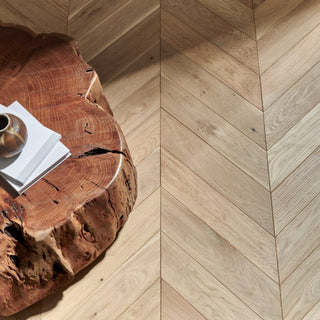 Goodrich Raw Oak chevron Engineered Hardwood by Wood Pecker Flooring