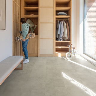 Grey concrete Waterproof Laminate by Quickstep
