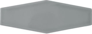 Grey Glossy Elongated Hex 3x8 by Happy Floors