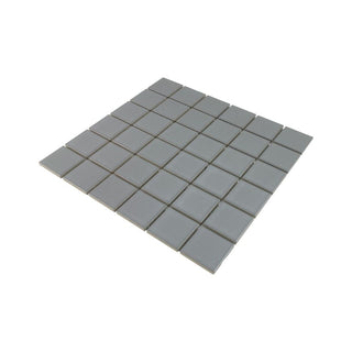 GREY MATTE 2X2 SQUARE PORC MOS Tile & Stone by Anthology Tile