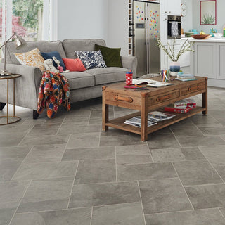 Grey Riven Slate Vinyl by Karndean