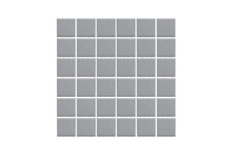 Grey Satin Matte 2x2 (12x12 Sheet) by Happy Floors