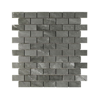 GRIS NATURALLE 1X2 MOSAIC MATTE Tile & Stone by Anthology Tile