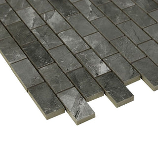 GRIS NATURALLE 1X2 MOSAIC MATTE Tile & Stone by Anthology Tile