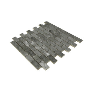 GRIS NATURALLE 1X2 MOSAIC MATTE Tile & Stone by Anthology Tile