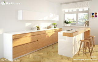 Hard Maple Herringbone Engineered Hardwood by UA Floors