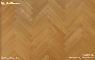 Herringbone_Concorde Oak Engineered Hardwood by UA Floors