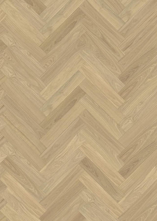 Herringbone Oak AB Dim White Engineered Hardwood by Kahrs