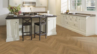 Herringbone Oak CD Grey Engineered Hardwood by Kahrs