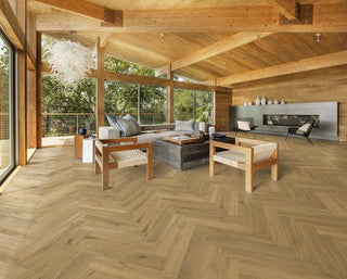 Herringbone Oak CD Grey Engineered Hardwood by Kahrs