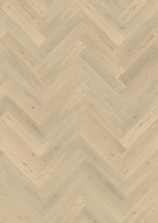 Herringbone Oak CD White Engineered Hardwood by Kahrs
