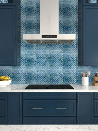 HIGH TIDE NAVY 1X2 Tile & Stone by Anthology Tile